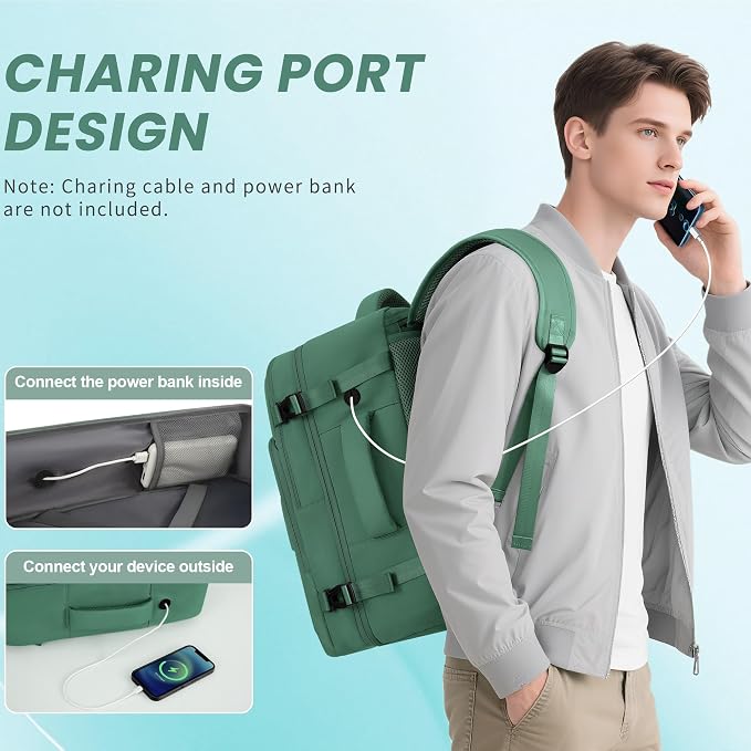 Travel laptop Backpack for Women, Personal Item Size Flight Approved, 16 Inch - Image 4