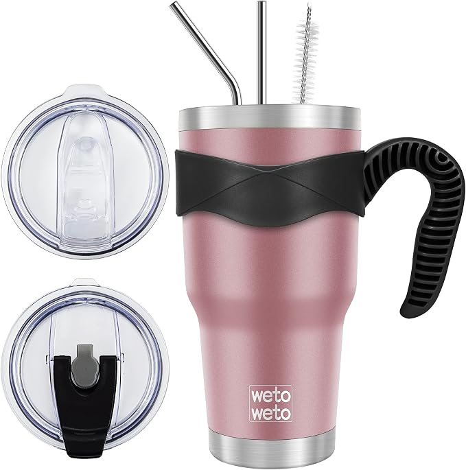 WETOWETO 30 oz Tumbler Stainless Steel Vacuum Insulated Coffee Cup by Wetoweto