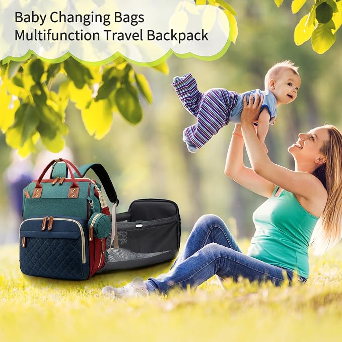 Diaper Bag with Changing Station, Waterproof 3 in 1 Diaper Backpack with - Image 8