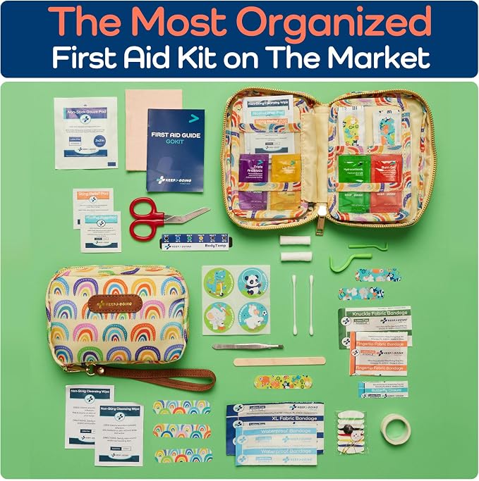 KeepGoing Travel First Aid Kit for Kids – 130 Pc. for Car, Diaper Bag & Backpack - Image 3