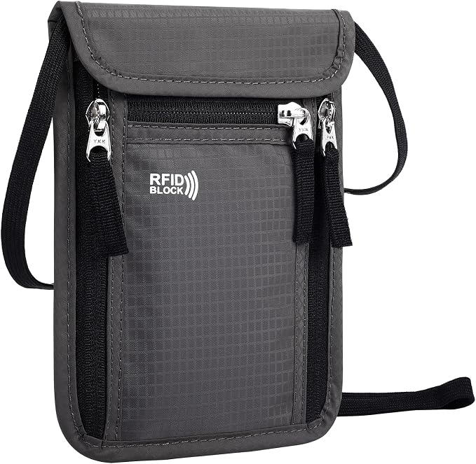 Travel Pouch Neck Wallet Family Passport Holder Organizer Case by KEAFOLS
