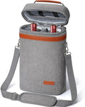 2 Bottle Wine Bag Wine Cooler Carrier Wine Gift Tote Bag, Leakproof & Insulated by Aoonby