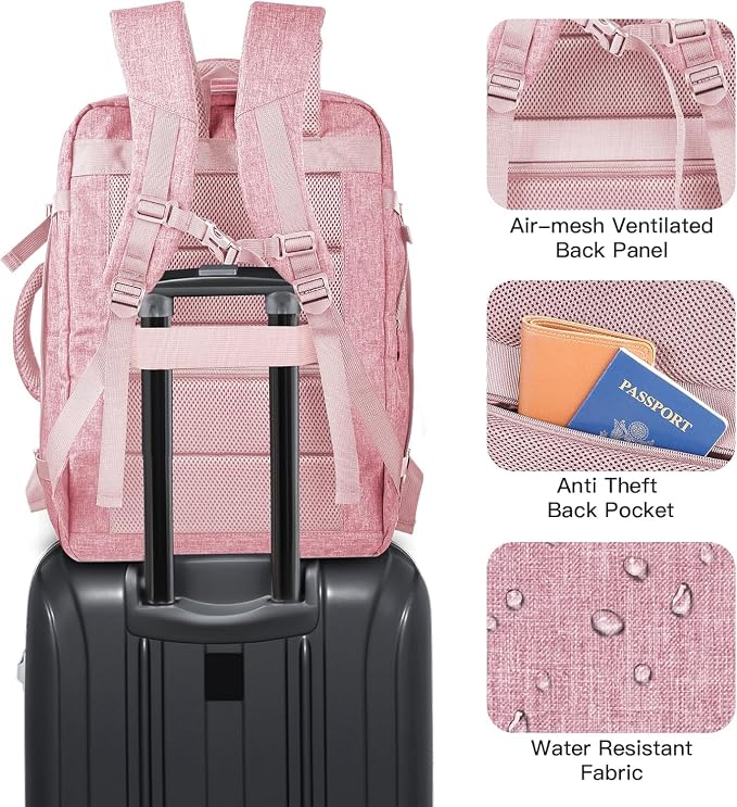 Carry On Backpack, 55L Extra Large Travel Backpack - Image 4