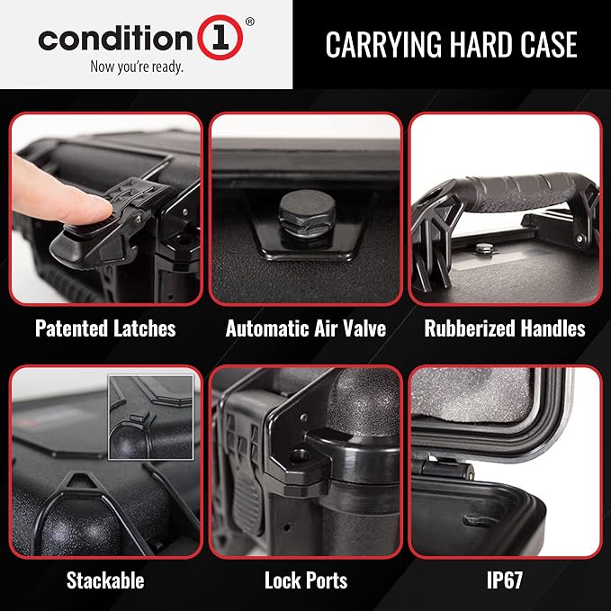 Condition 1 25" Large Heavy-Duty Protective Waterproof Hard, Case Model 024 - Image 5