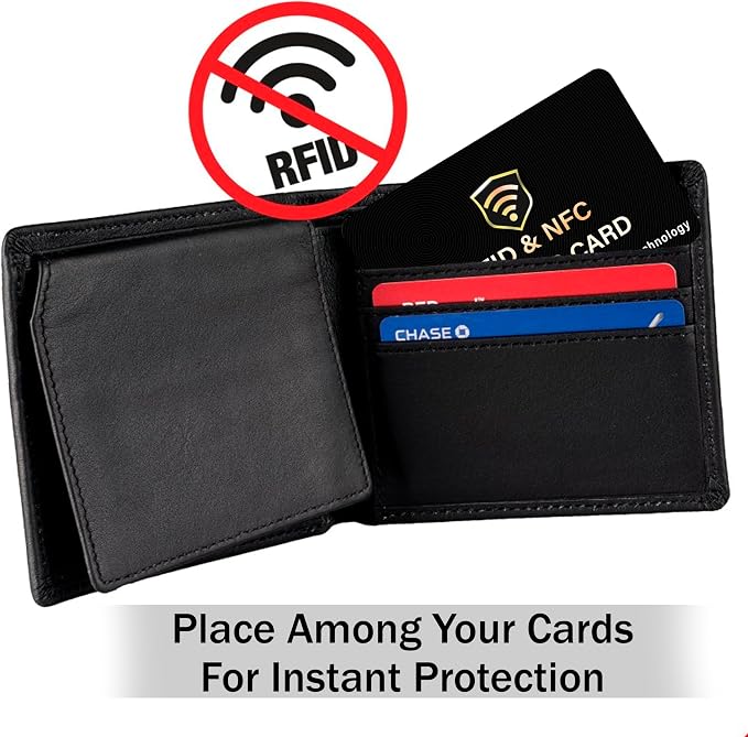 SaiTech IT 5 Pack RFID Blocking Card, One Card Protects Entire Wallet Purse - Image 8