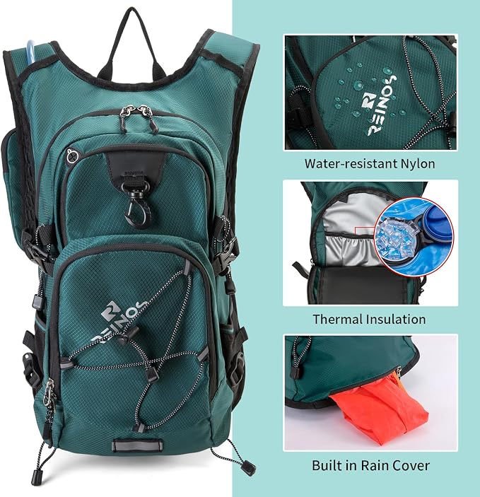 Hydration Backpack Pack with 2L Water Bladder 18L Hiking Backpack Women Men - Image 3