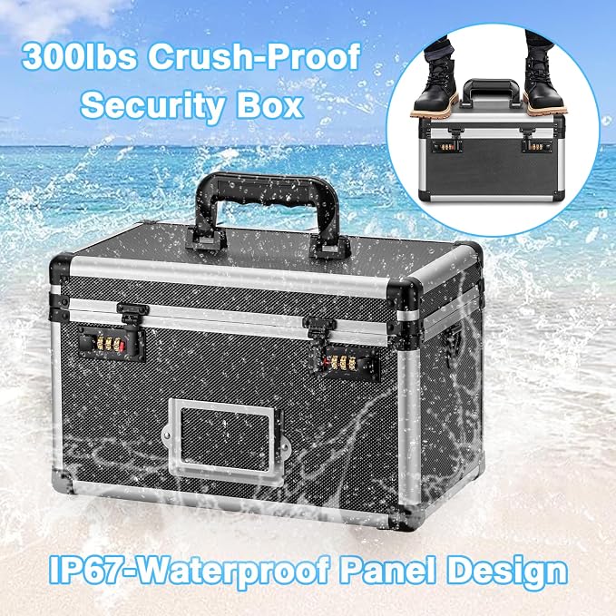 10.2 x 7 x 7.5 Inch Lockable Storage Box - Image 6