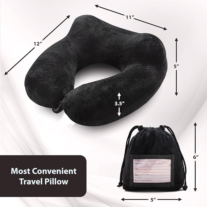 Inflatable Travel Neck Pillow: Extra-Soft, Cushion. - Image 9
