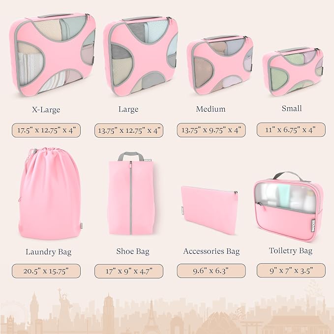 Shacke Premium 8 Packing Cubes Set - Image 4
