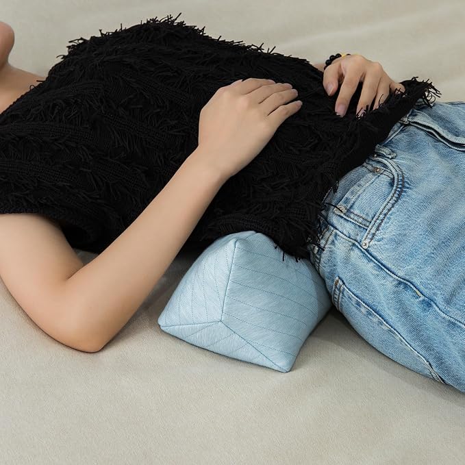 Buckwheat Neck Support Pillow Cervical Neck Cylinder Bolster Pillow Neck Pain - Image 4