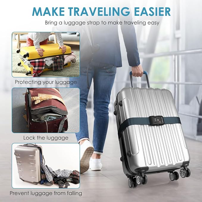 Travel Inspira Luggage Straps for Suitcases - Image 9
