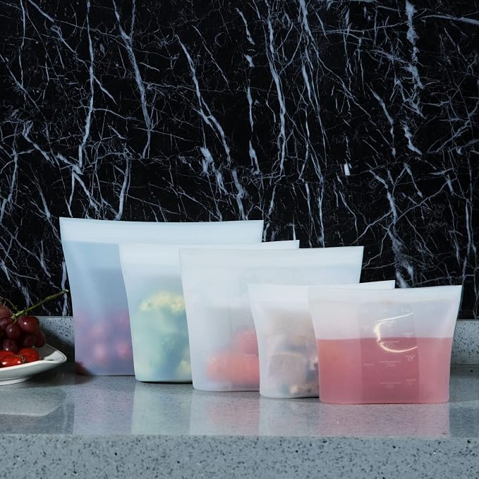 Reusable Silicone Food Storage Bag, - Image 3