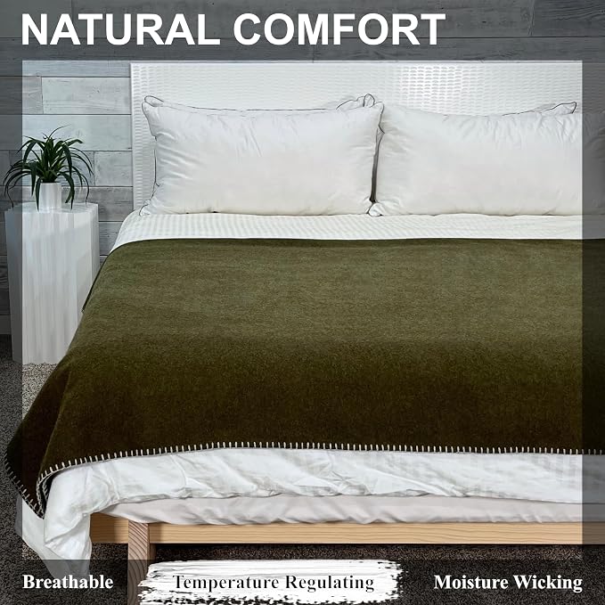 EKTOS 100% Virgin Wool Blanket, Hunting Gear, Better Than Military Surplus - Image 4