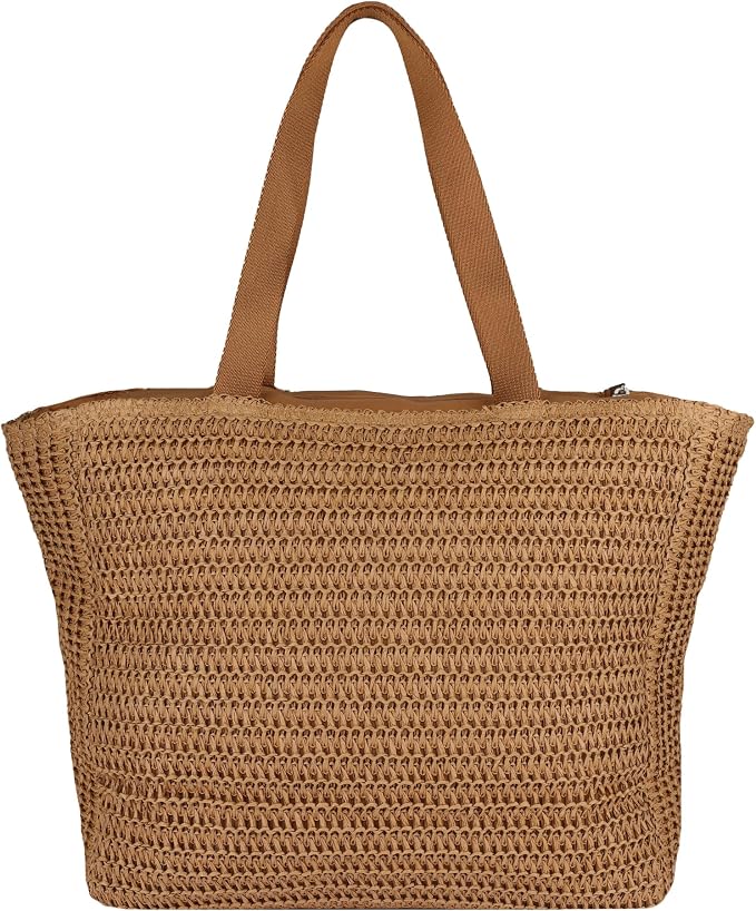 Roxy Women's Beach Tote Bag | Travel | Vacation | Straw | Lightweight | - Image 2