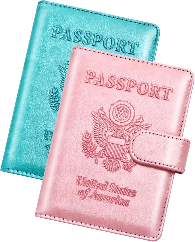 Herain Passport Holder for Travel Cruise Essentials, RFID Passports Book Card by WelcometoHerain