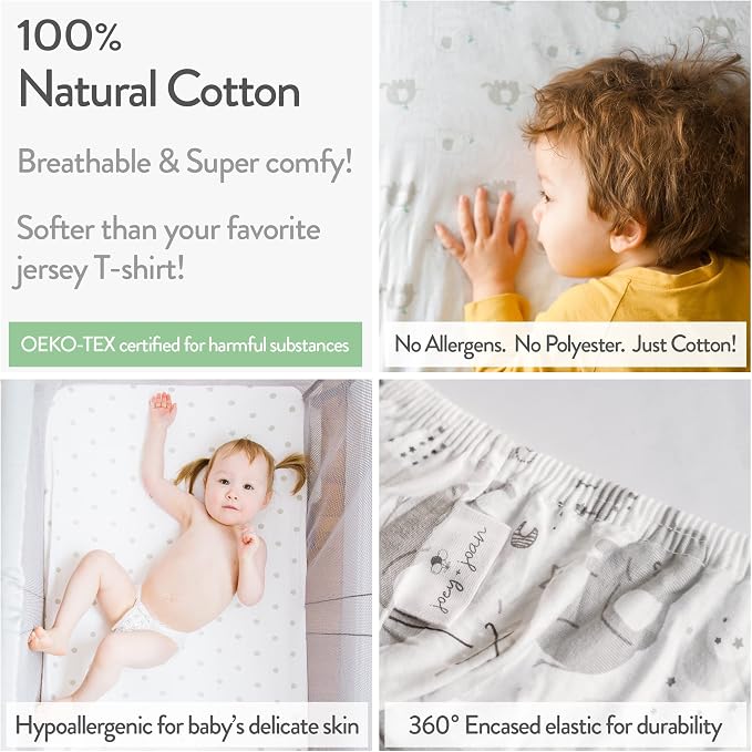Pack and Play Sheets Fitted – Compatible - Image 4