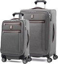 Travelpro Platinum Elite Softside Expandable Luggage, 8 Wheel Spinner Suitcase by Travelpro