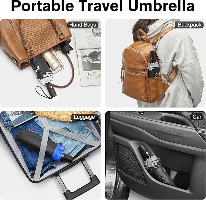 G4Free 42 Inch Eco Windproof Folding Umbrella - Image 9