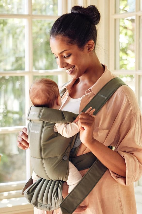 BabyBjörn Baby Carrier Mini, Dark Green - Image 6