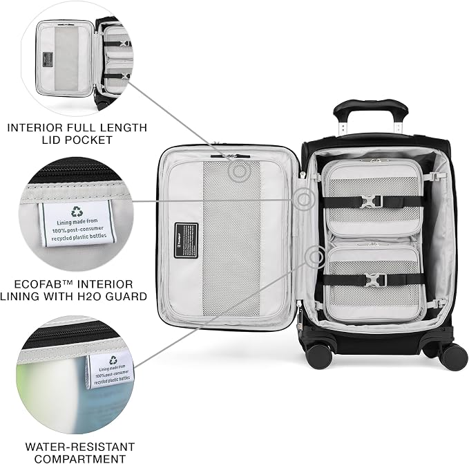 Travelpro VersaPack+ Lightweight Softside Expandable Carry on Luggage, 8 - Image 9