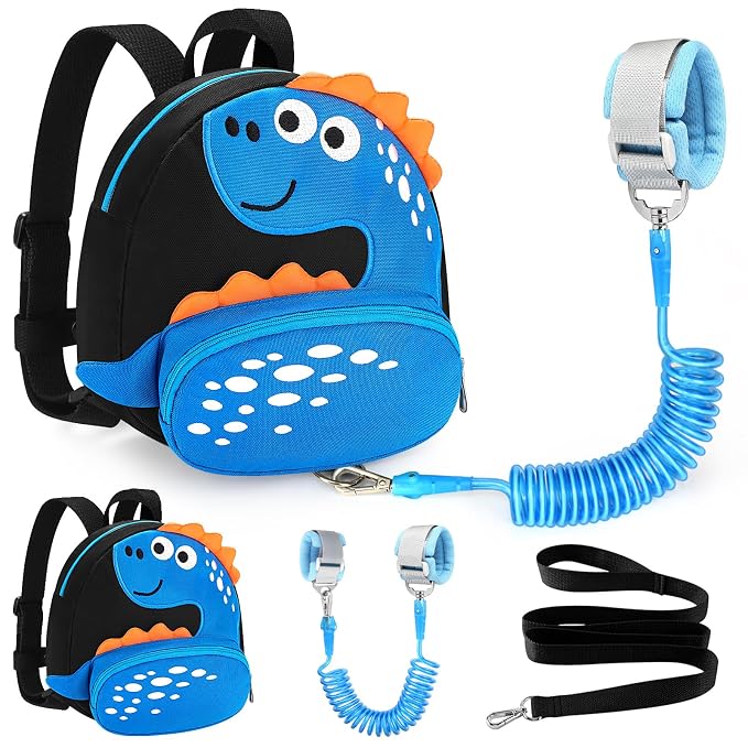 Accmor Toddler Backpack Leash, Cute Dinosaur Kids Harness Backpacks by Accmor