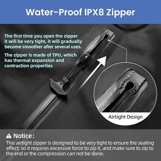 BAGAIL TPU Vacuum Bag for Travel, Reusable Compression Bag - Image 7
