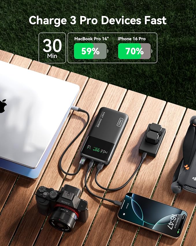 INIU 140W Power Bank, 27000mAh High Capacity Laptop Portable Charger, USB C - Image 2