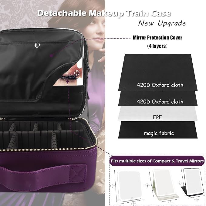 MOMIRA Travel Makeup Bag Cosmetic Bag - Image 2