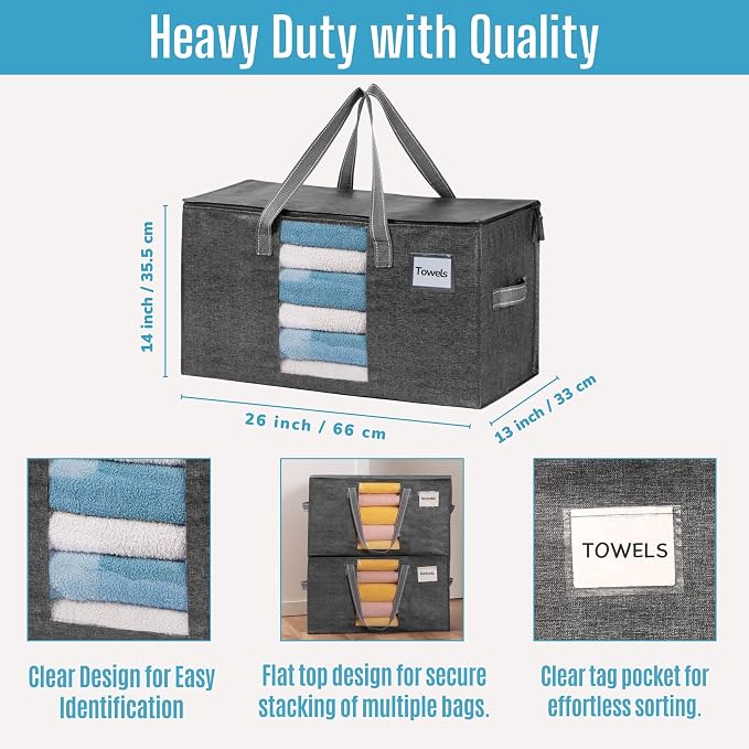 VENO 1 Pack Moving Bags, Comforter and Blanket Storage Bags - Image 5