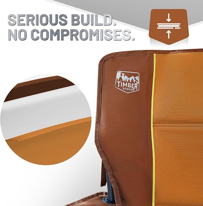 TIMBER RIDGE Oversized Folding Camping Chair - Image 5