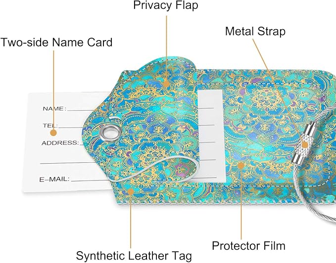 Fintie Luggage Tags, Privacy Cover ID Label - Image 4