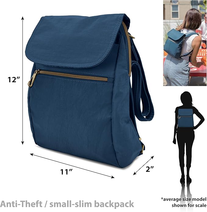 Travelon Anti-Theft Signature Slim Backpack - Image 3