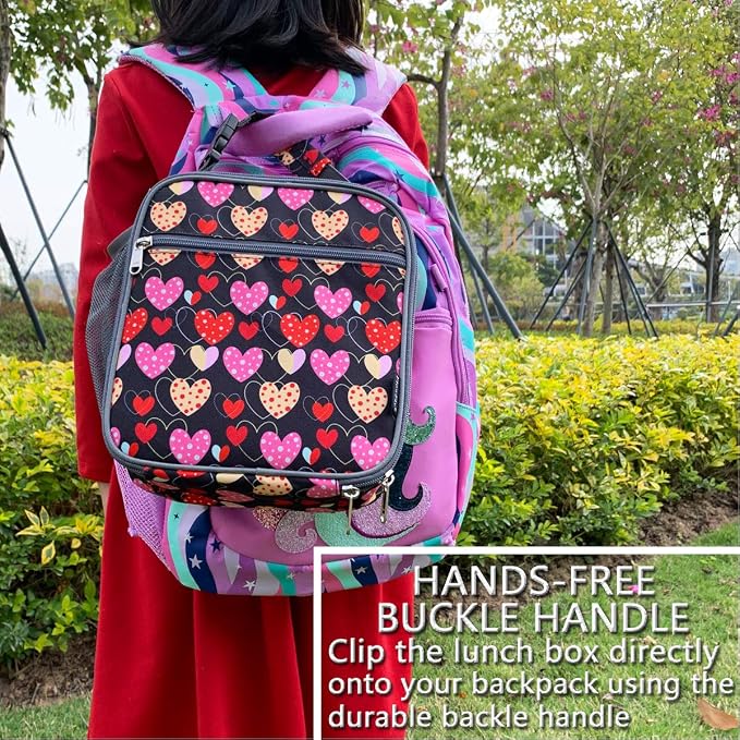 FlowFly Kids Lunch box Insulated Soft Bag Mini Cooler Back to School Thermal - Image 6