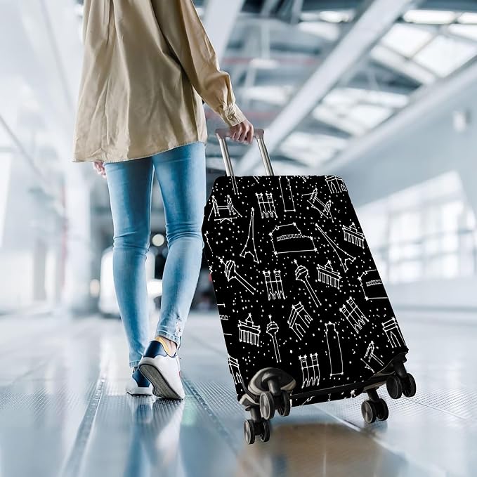 Travel Luggage Cover Suitcase Protector Fits 18-32 Inch Wheel Covers - Image 7