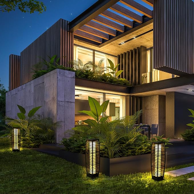 Solar Powered Outdoor Floor, 2 Piece Outdoor Floor Lamps, Solar Lanterns - Image 8