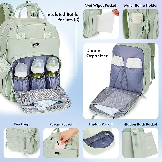 Dikaslon Diaper Bag Backpack - Image 3