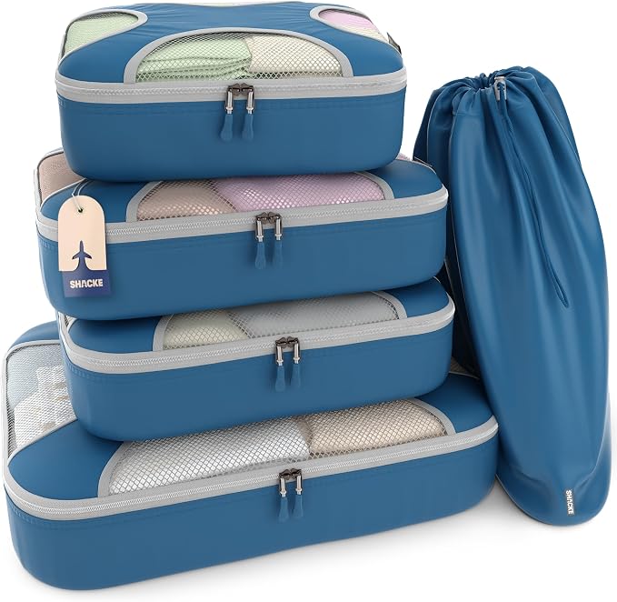 Shacke Premium 5 Packing Cubes Set by Shacke