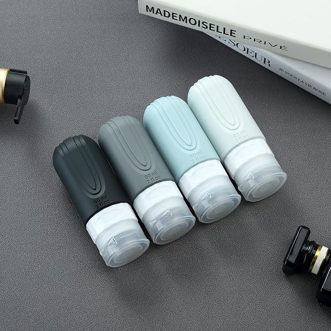 Travel Bottles for Toiletries, Tsa Approved 2oz Travel size Bottles, BPA Free - Image 6