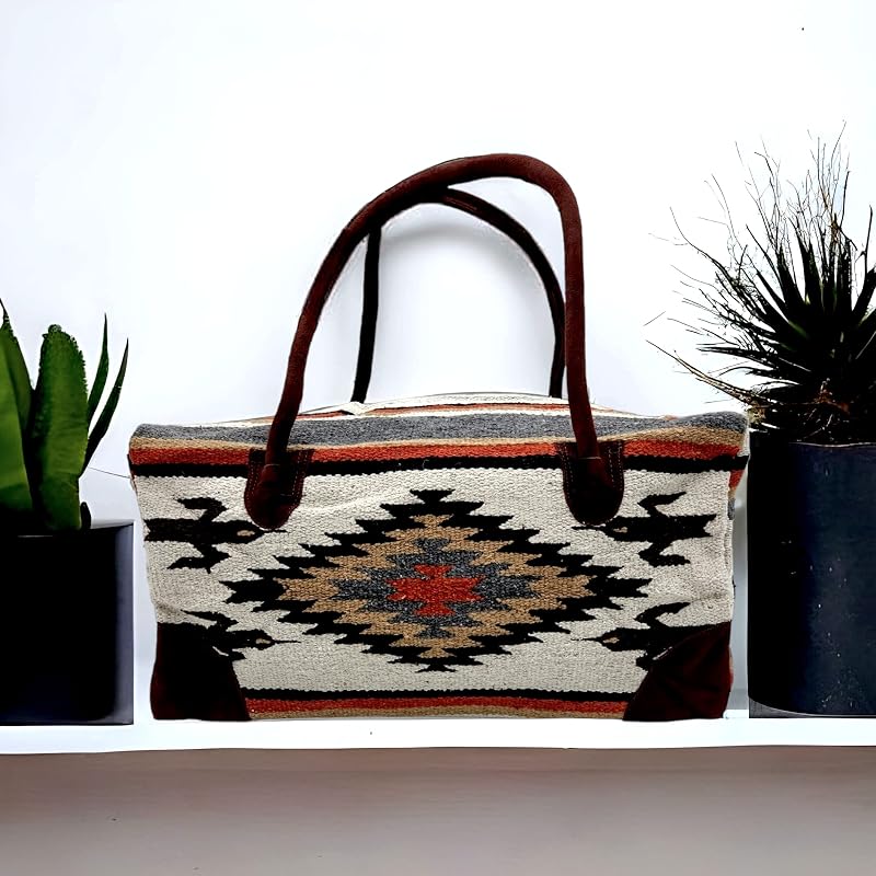 Southwestern Large Weekender Travel Bag Western Duffle Bag Boho Travel Bag - Image 7
