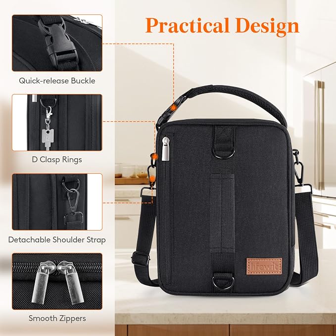 Lifewit Insulated Lunch Box for Men, Expandable Cooler Bag, Freezable Lunch Bag - Image 6