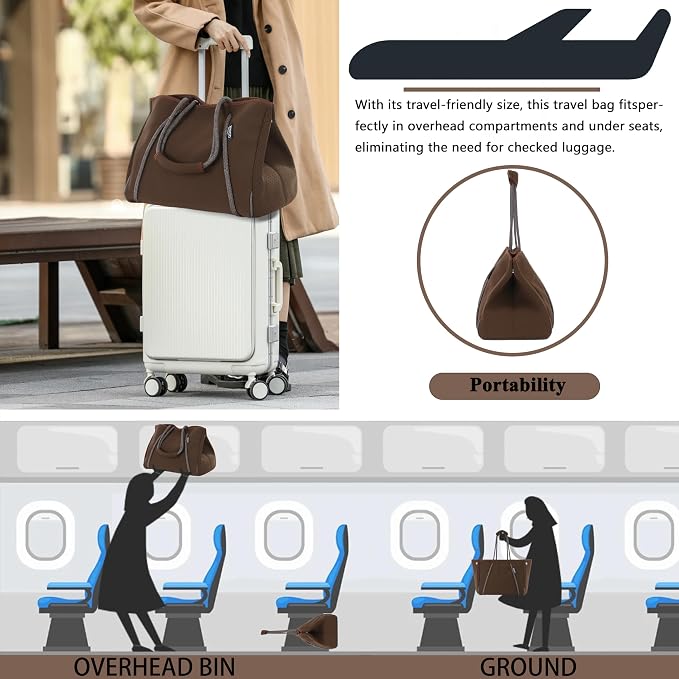 QOGiR Neoprene Multipurpose Beach Bag Tote - Image 6