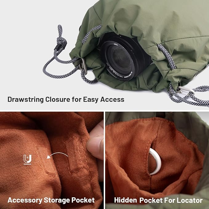 PGYTECH OneGo Drawstring Small Camera Bag, Soft Cute Camera Pouch Handbag - Image 5