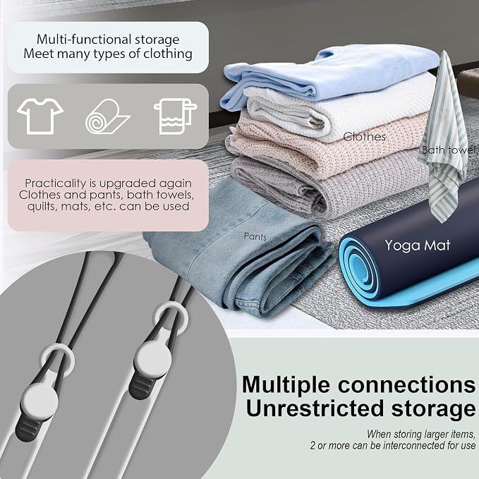 Nearockle Silicone Cable Ties Cord Organizer Cable Management - Image 4