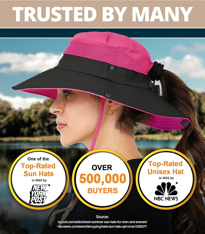 GearTOP Safari Sun Hat for Men and Sun Hats for Women UV Protection UPF 50+ - Image 7