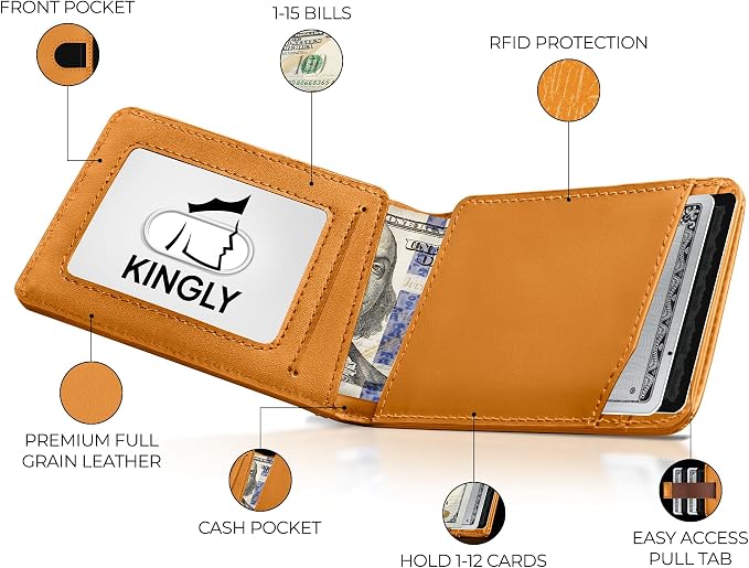 Kingly Cash Pocket Slim Wallet for Men - Image 2