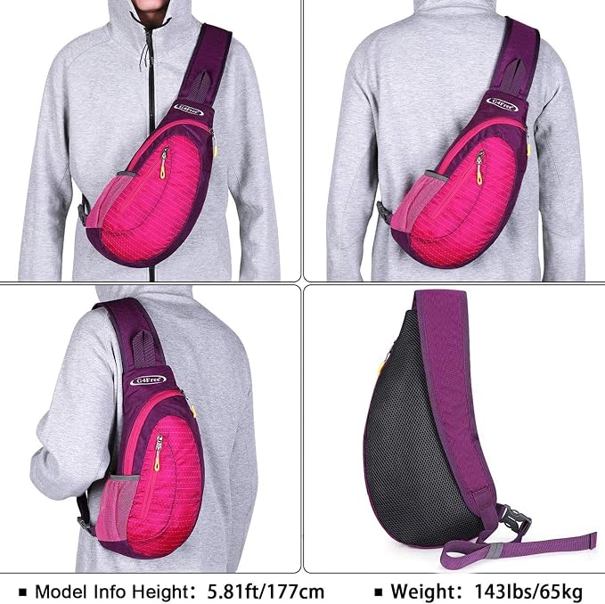 G4Free Sling Bag for Men Women, Small Crossbody Backpack Lightweight Chest - Image 7
