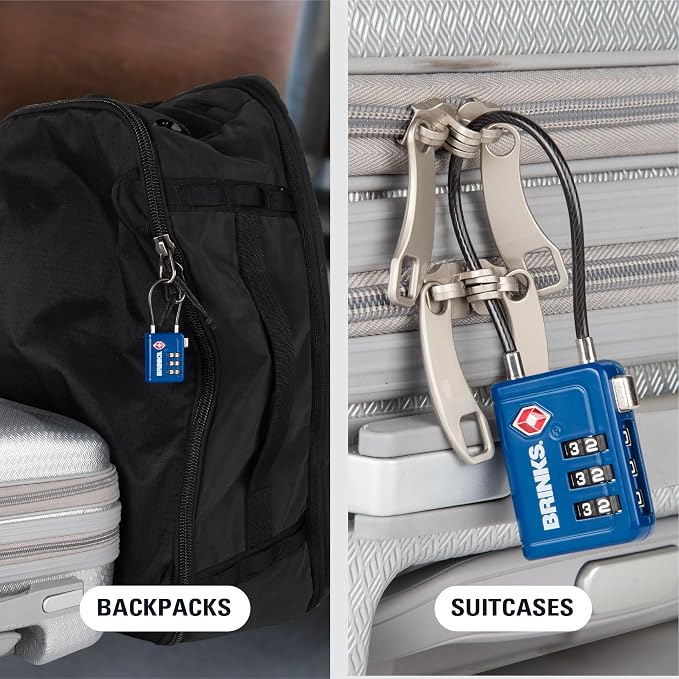 Brinks TSA Accepted Indicator Luggage Lock, 2.5 inch Long Shackle, New More - Image 7