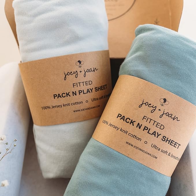 Baby Bjorn, Guava Lotus Travel Crib Sheets 24 x 42 Inch Mattress Snuggly Soft by JoeyJoan