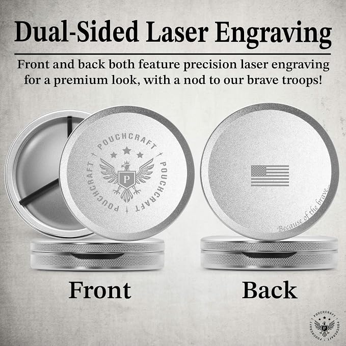 Metal Pouch Can | Metal Container | Slim EDC Pocket Tin | Airtight & - Image 2