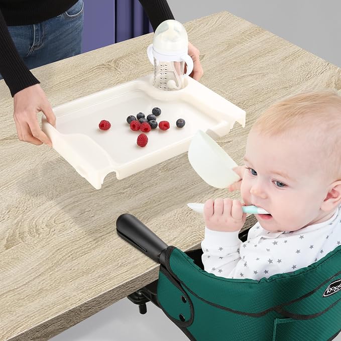 Hook On Chair with Removable Dining Tray, Portable Table High Chair, Folding - Image 5